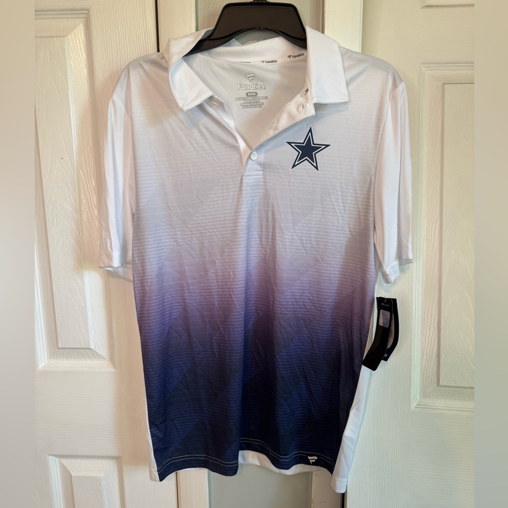 NWT Cowboys Fanatics Gradient Polo Shirt